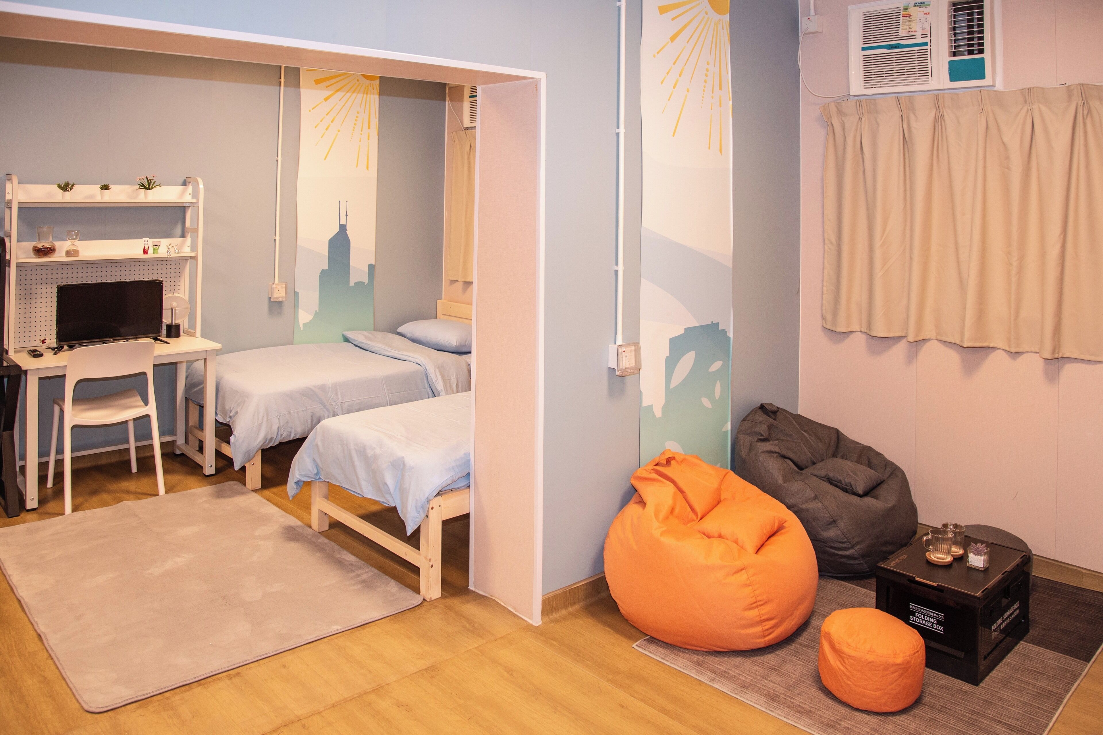 Comfort Quadruple Room, City View | Hypo-allergenic bedding, desk, laptop workspace, blackout drapes