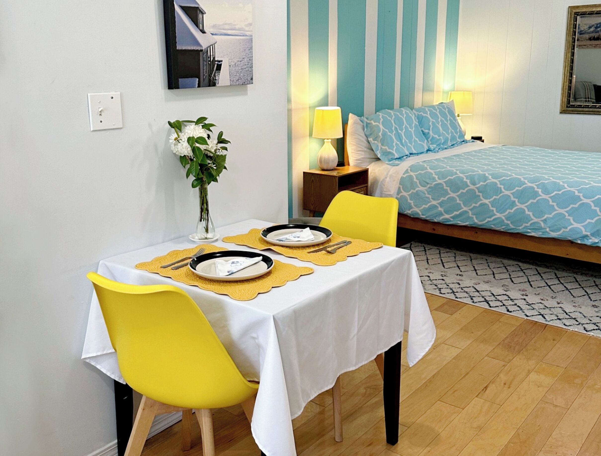 Iron/ironing board, free WiFi, bed sheets