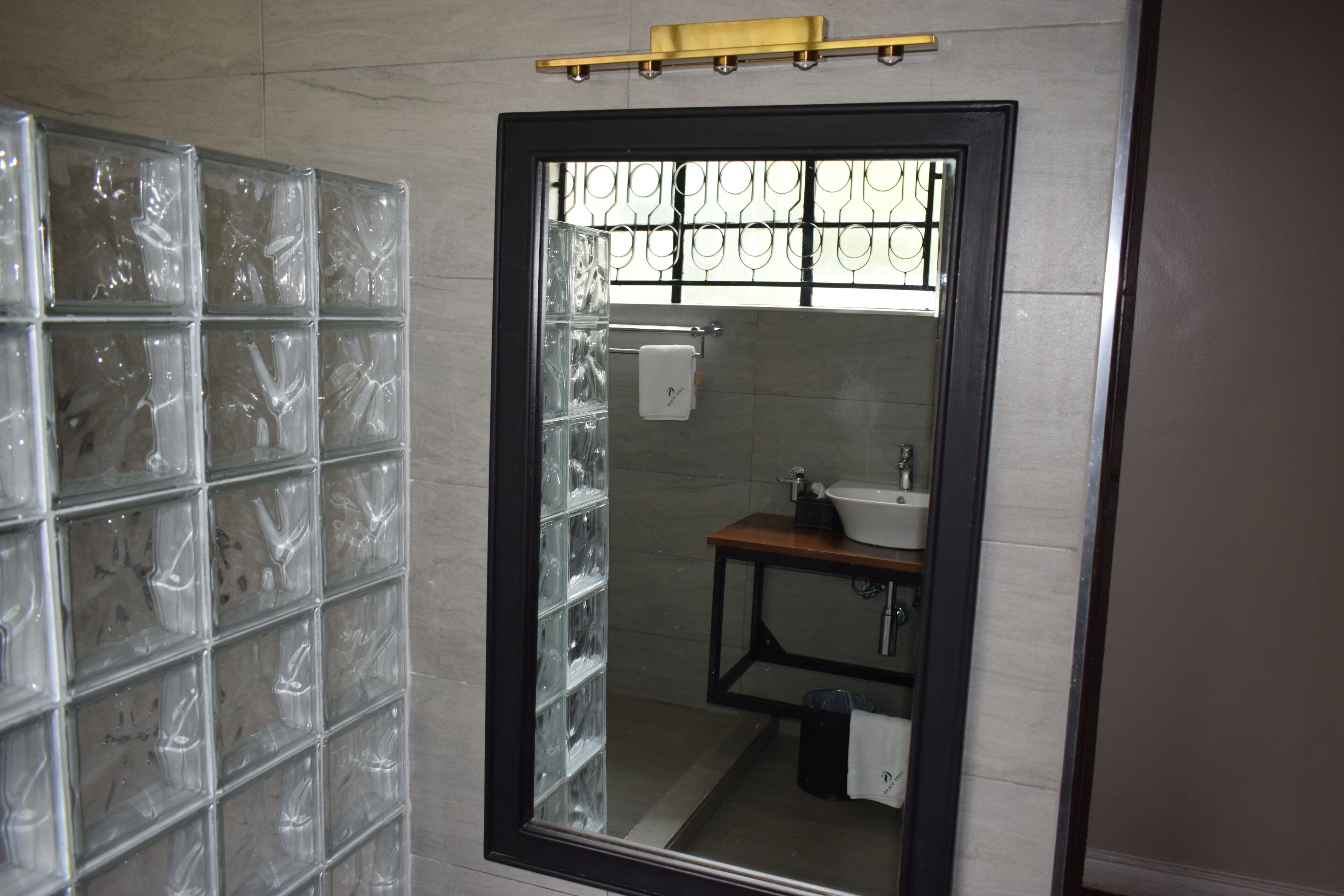 Regadera, secadora de cabello, bidet, toallas 