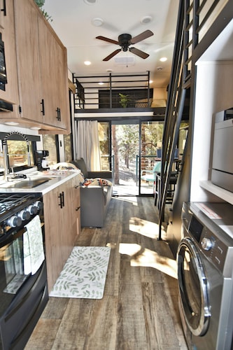 The Ponderosa Perch, a modern tiny home nestled in the pines of Elizabeth