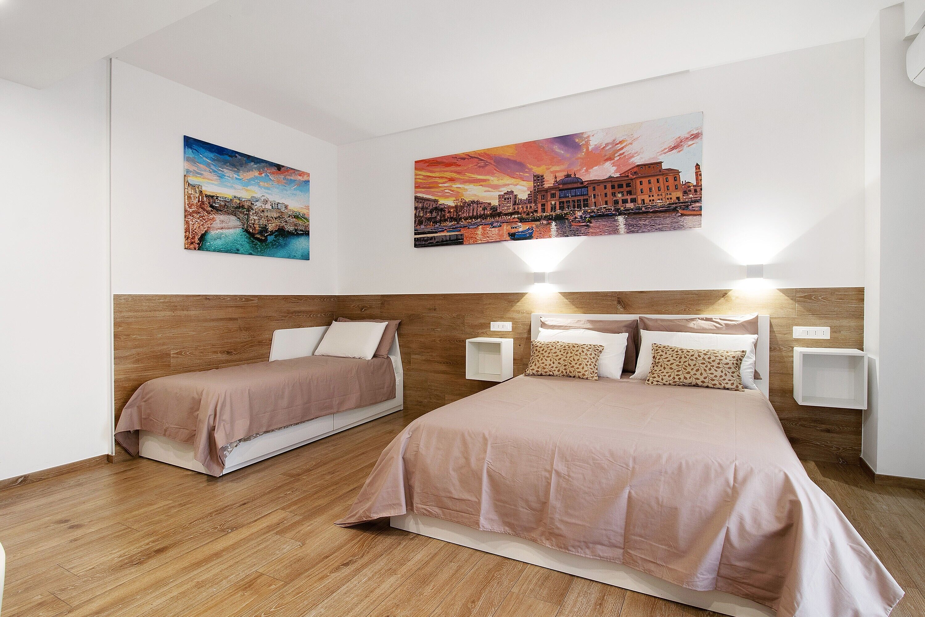 1 室のベッドルーム、アイロン / アイロン台、WiFi、ベッドシーツ