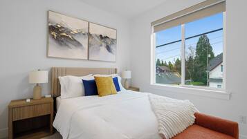 2 間睡房、可攜式嬰兒床、免費 Wi-Fi、床單