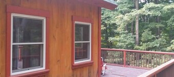 Enchanting pet-friendly and private cabin with cozy pellet fireplace