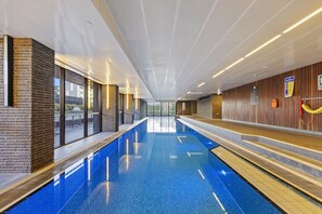 Apartment | Pool | Indoor pool, outdoor pool - Chic 1-bed With Balcony Views and Amenities (Melbourne)