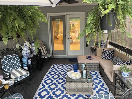 Terrace/patio. Beautiful totally remodeled 2 BR property near everything!