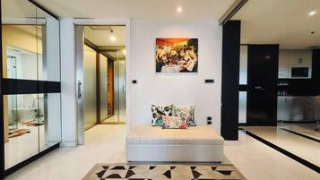 Apartamento, 1 habitación, fumadores, patio | Interior