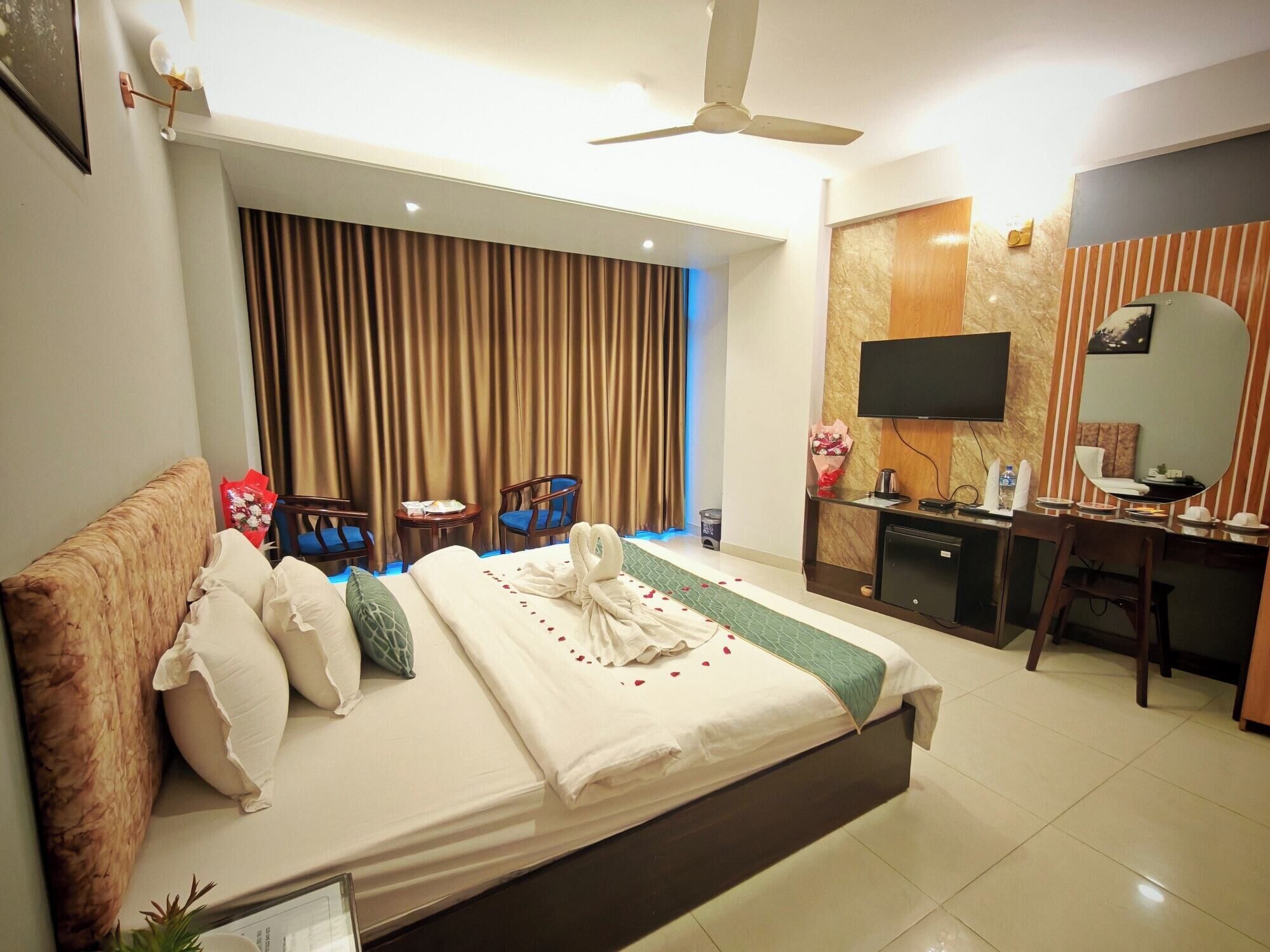 Chambre Double Deluxe, balcon, vue ville | Wi-Fi gratuit