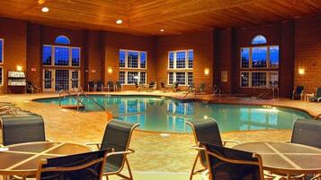 Indoor pool, a heated pool