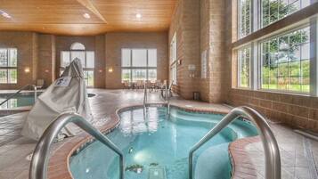 Indoor pool, a heated pool