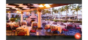 屋外ダイニングエリア