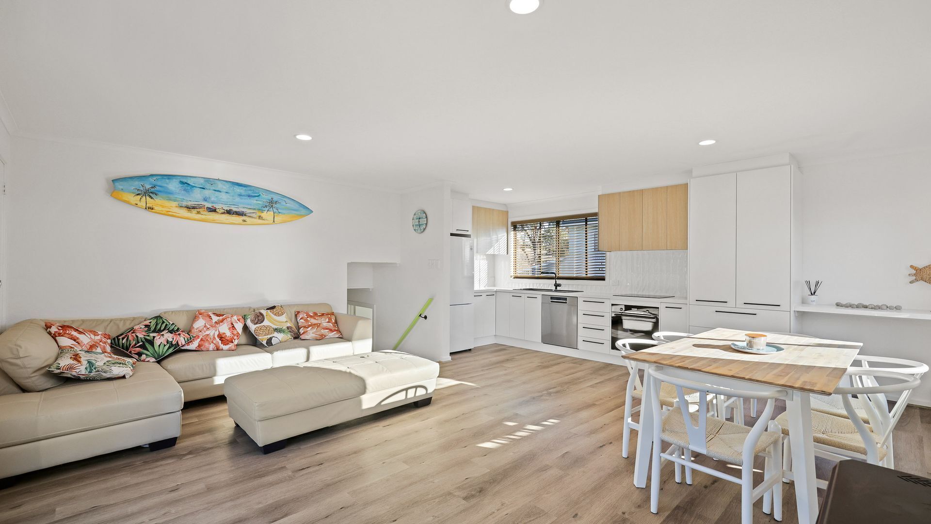 TV, fireplace, books