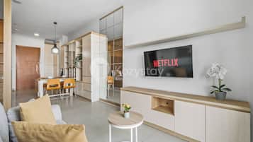 Apartemen, 1 kamar tidur, pemandangan laut | Area keluarga | Smart TV, Netflix, dan layanan streaming
