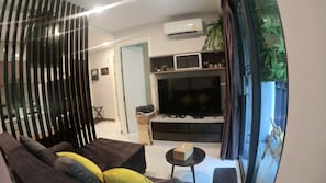 Appartement, 2 chambres, accessible aux personnes à mobilité réduite, balcon | Salle de séjour