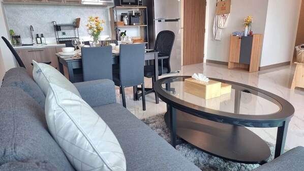 Appartement, 2 slaapkamers, toegankelijk voor mindervaliden, balkon | Woonruimte