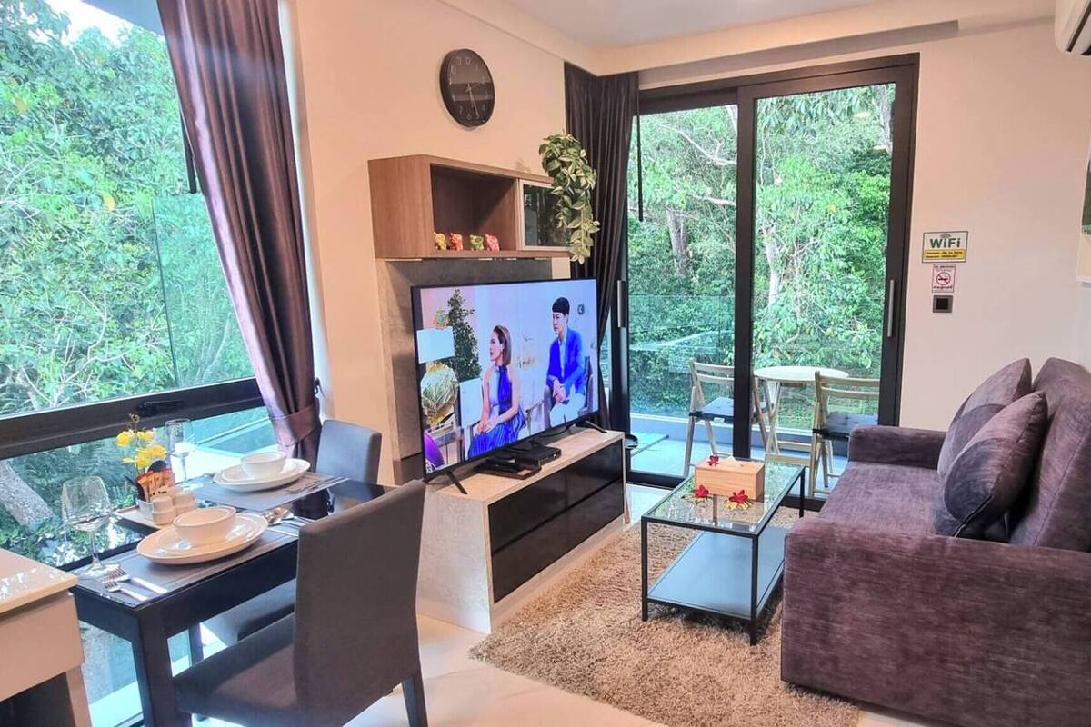 Apartament, 1 dormitori, accessible, balcó | Sala d'estar