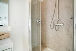 Shower, hair dryer