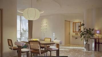 Luxury Penthouse, Balcony, City View | Living area