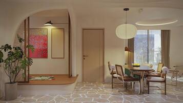 ลักซ์ชัวรี่เพนท์เฮาส์, ระเบียง, วิวเมือง | บริเวณนั่งเล่น