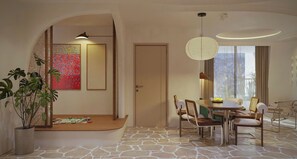 Luxury Penthouse, Balcony, City View | Living area