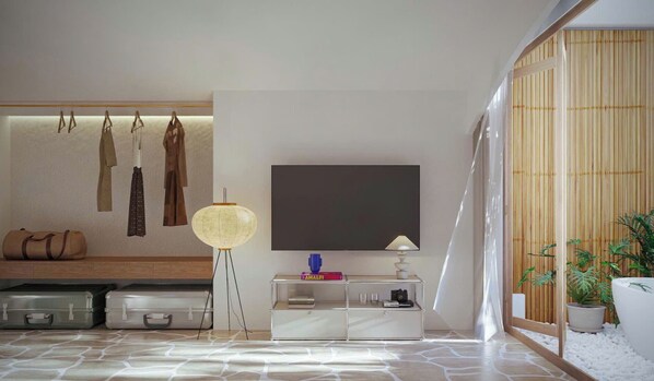 Luxury Penthouse, Balcony, City View | Living area