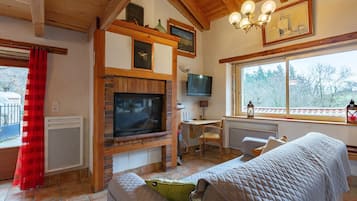 TV, fireplace, ping pong