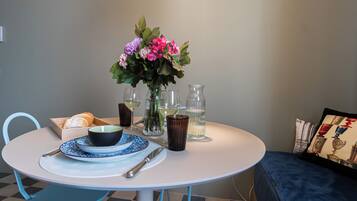 Apartment (1 Bedroom) | Living area | 32-inch Smart TV with cable channels