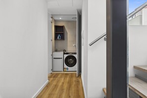 Apartment | Bathroom | Towels, soap - Bright & Modern 3-bed Townhouse in Rosebery (Sydney)