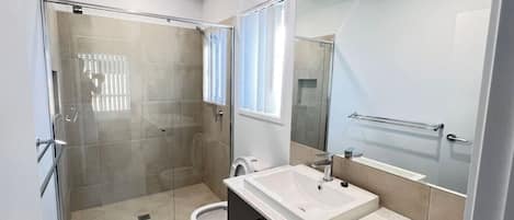 Shower, hair dryer