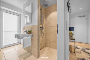 Shower, hair dryer