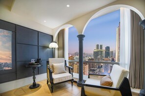 Deluxe Double Room, City View | Laptop workspace, blackout curtains, soundproofing, free WiFi