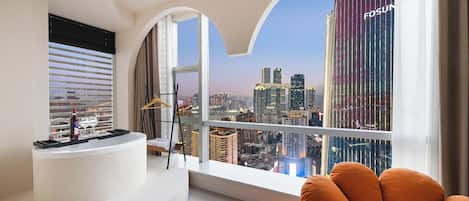 Doppia Signature, vista città | Postazione laptop, tende oscuranti, insonorizzazione, Wi-Fi gratuito