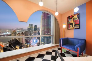 Comfort Double Room, City View | Laptop workspace, blackout drapes, soundproofing, free WiFi