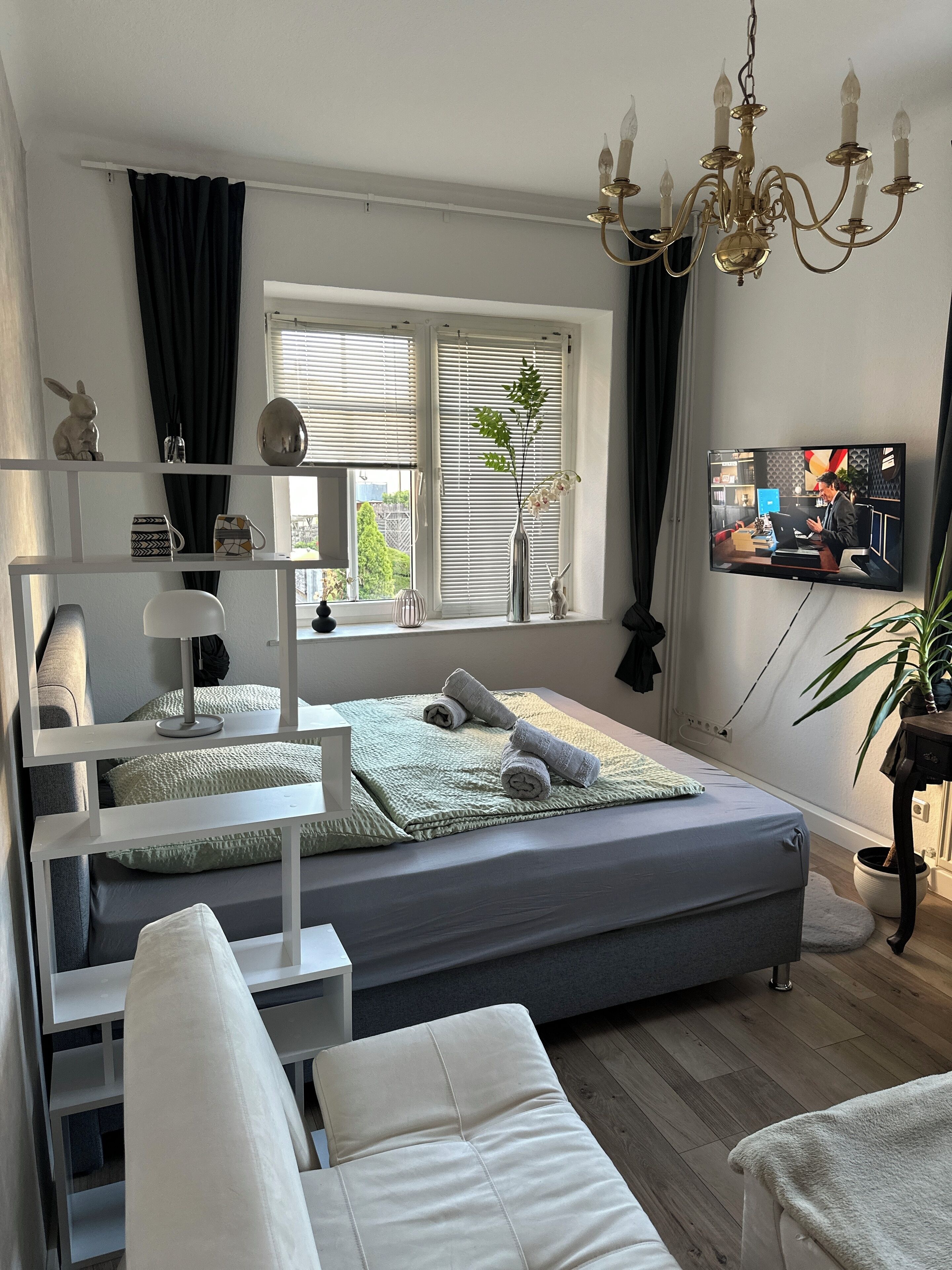 1 chambre, fer et planche à repasser, accès Internet, draps fournis