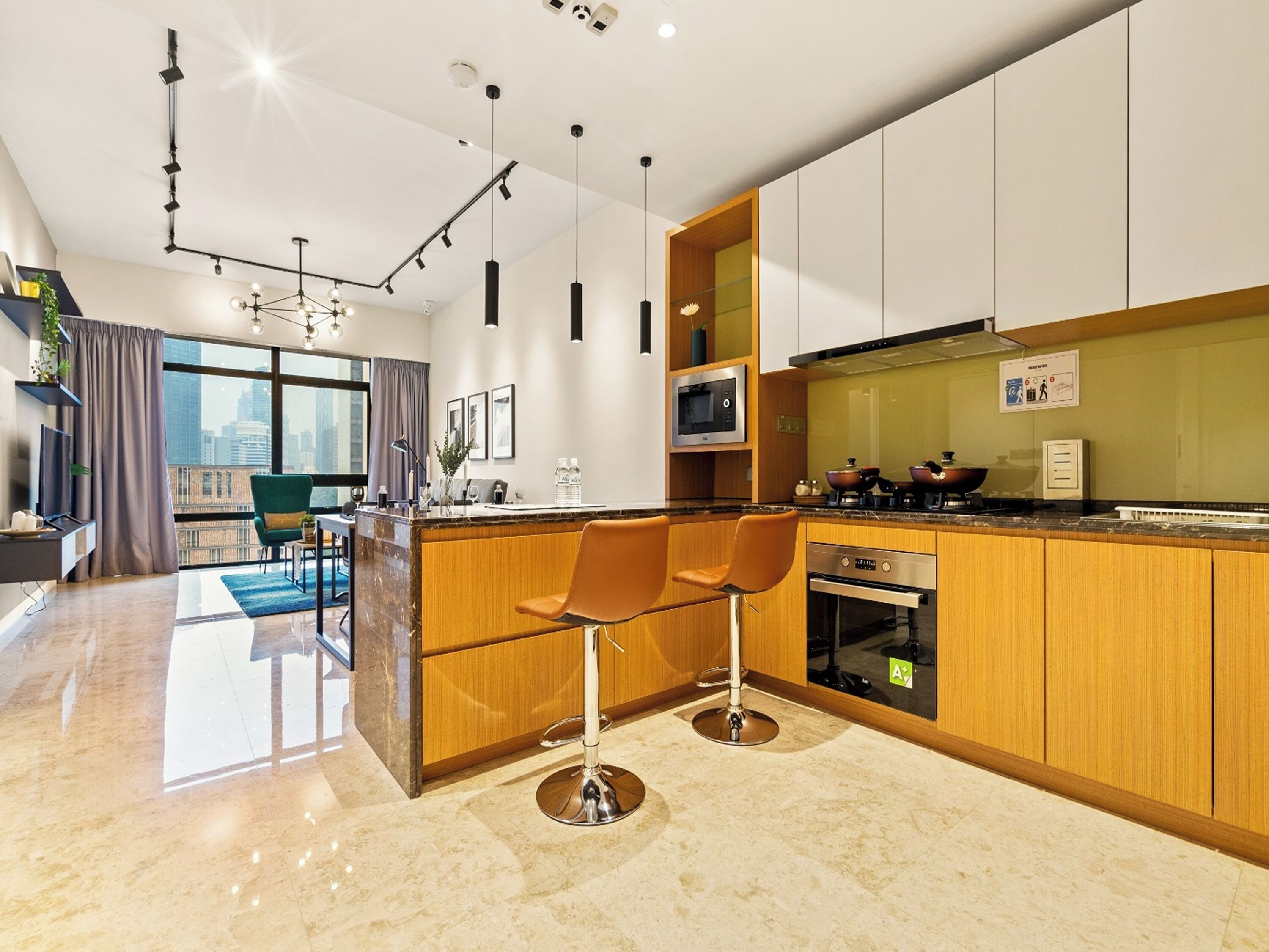 Premium Room, 2 Bedrooms | Private kitchen | Coffee/tea maker, electric kettle