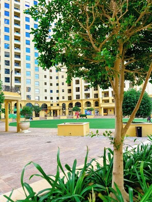 Blick von der Unterkunft