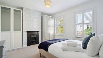 3 bedrooms, iron/ironing board, travel cot, WiFi