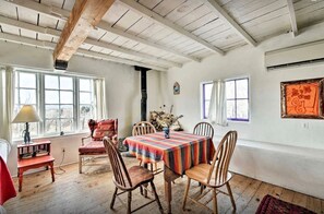 Dining - Cozy Cabin Suite with Orchard Views near Taos, New Mexico (San Cristobal)
