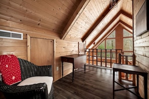 Living area - Serene, Creekside Cabin with Wood-Burning Stove for a Tranquil Getaway in the West Virginia Mountains (Hedgesville)