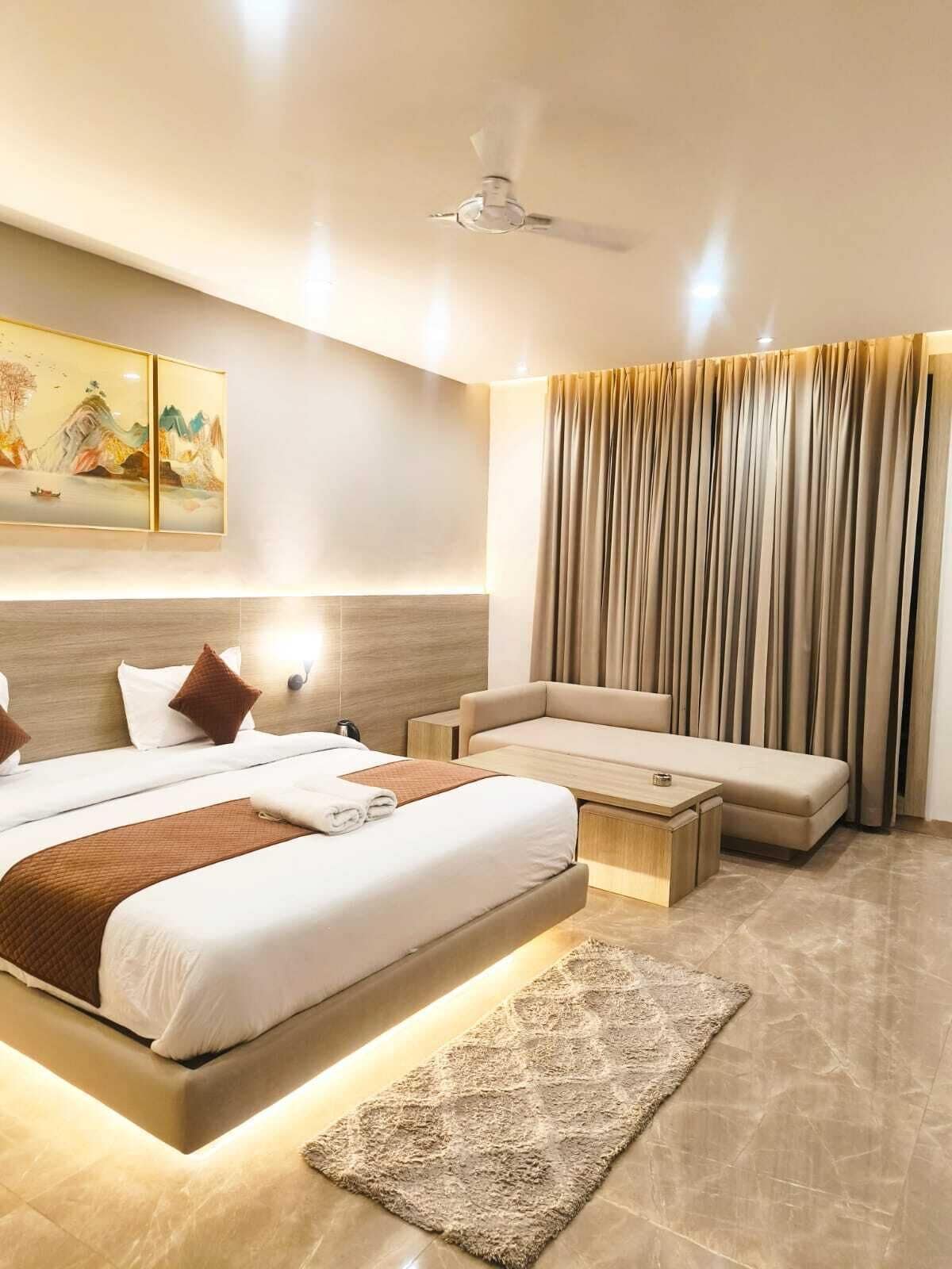 In-room safe, desk, blackout curtains, soundproofing