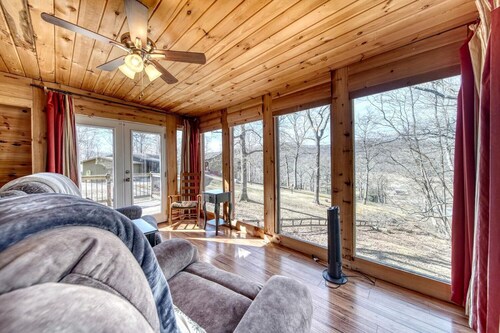 Cozy Getaways in this Cute A-Frame Cabin in Suches, Georgia