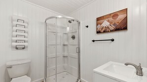 Hair dryer, towels