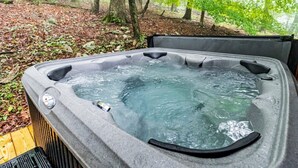 Unclassified image, 2 of 32, button - Private River Cabin with Hot Tub, Fire Pit, Screened Porch Loaded with Kayaks and Fun Games - Perfect for Your Great Cacapon, WV Adventure (Gran Cacapon)