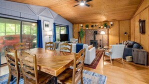 Unclassified image, 5 of 32, button - Private River Cabin with Hot Tub, Fire Pit, Screened Porch Loaded with Kayaks and Fun Games - Perfect for Your Great Cacapon, WV Adventure (Gran Cacapon)