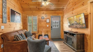 TV, fireplace, offices