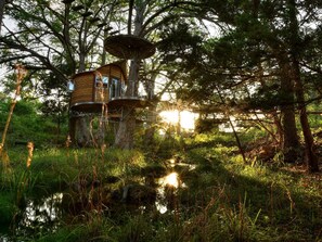 Exterior - Romantic Getaways in Fully-Equipped Tree House Rental in Spicewood, Texas (Spicewood)