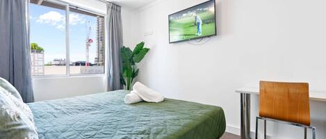 Appartement | 1 chambre, espace de travail pour ordinateur portable, draps fournis