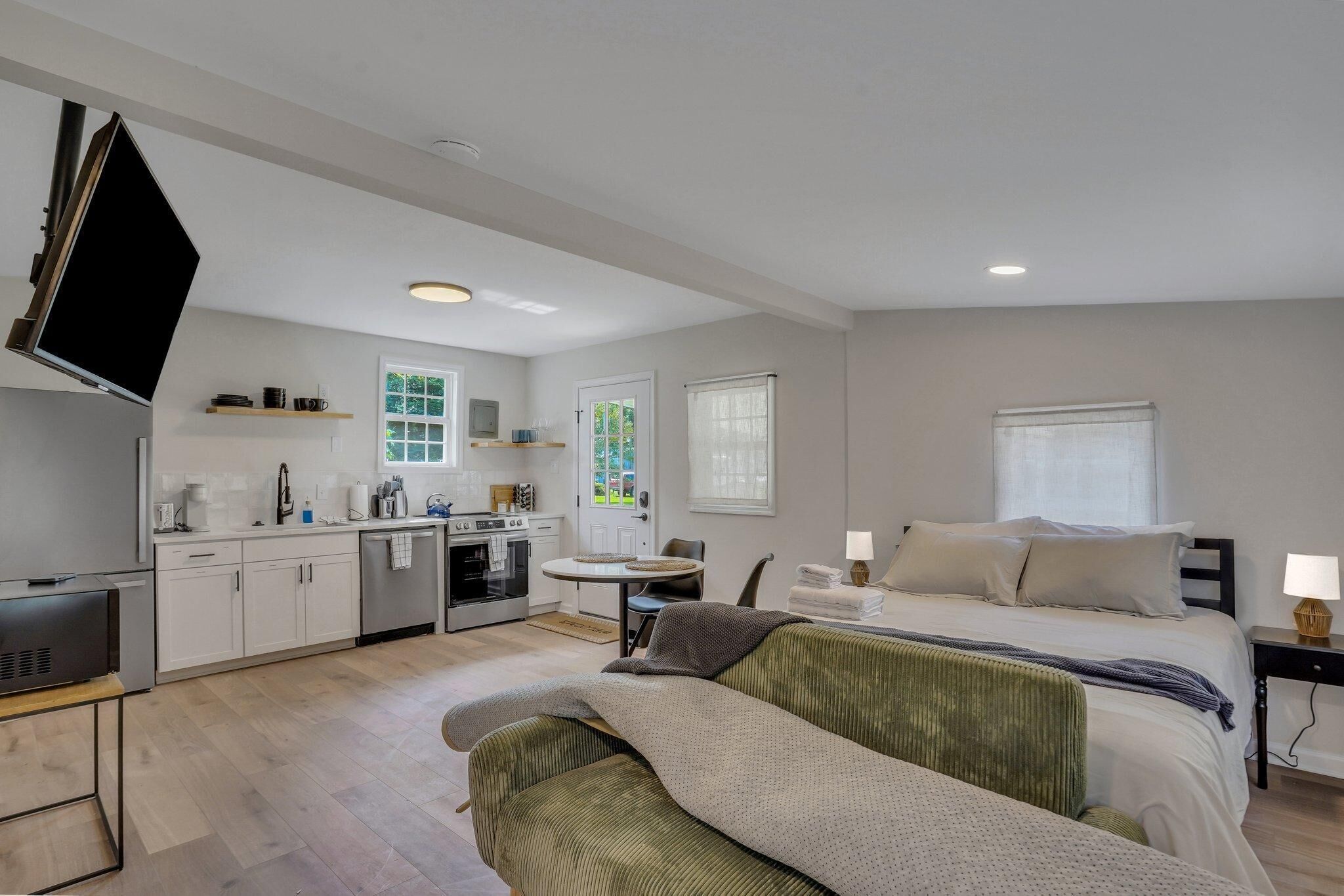 1 室のベッドルーム、アイロン / アイロン台、インターネット、ベッドシーツ