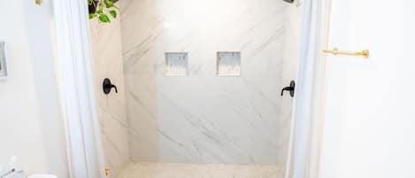 Shower, hair dryer