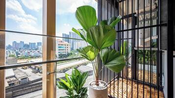 Deluxe appartement, 2 slaapkamers, bad, uitzicht op de stad | Uitzicht op de stad