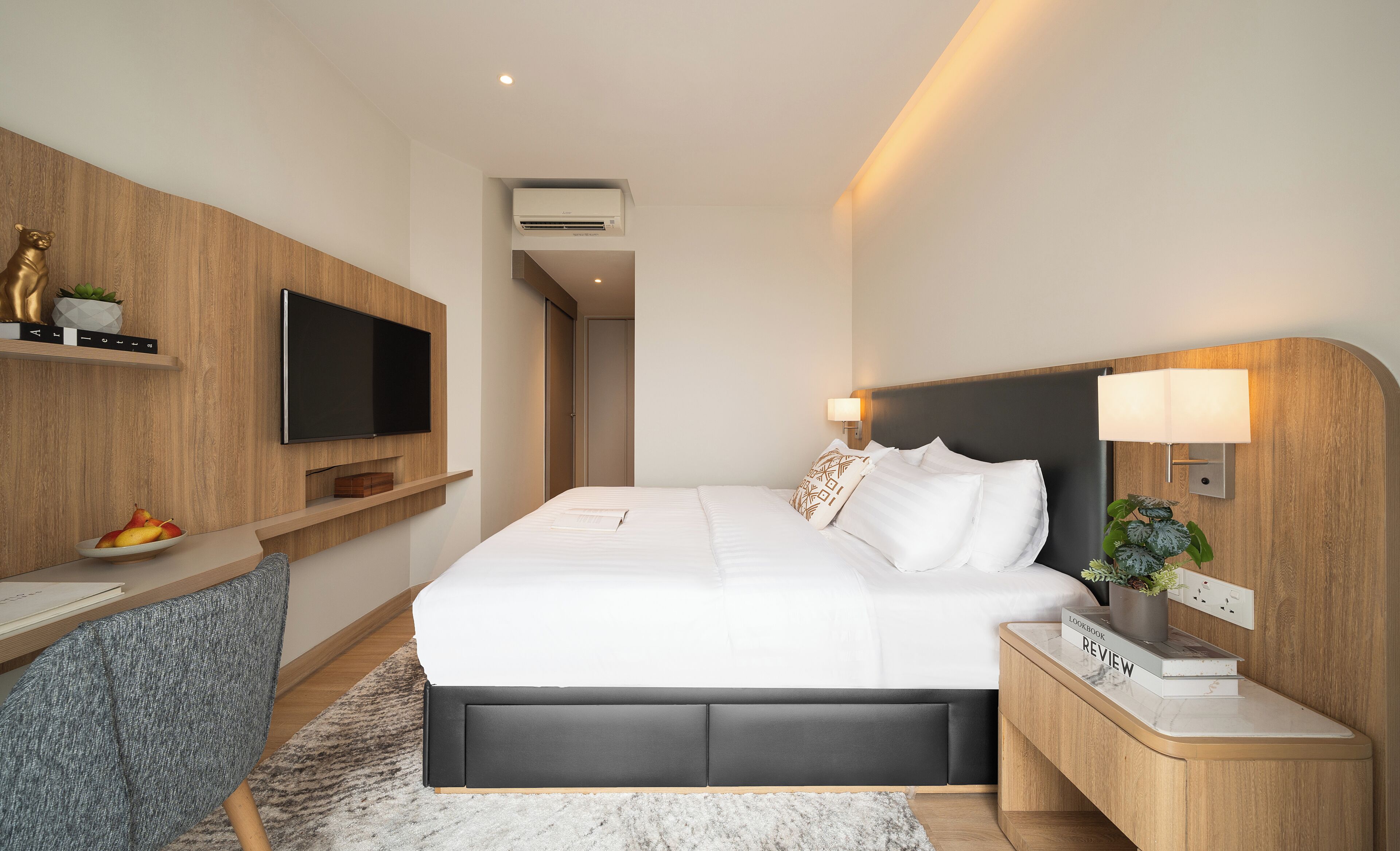 Premium Apartment, 3 Bedrooms, Bathtub, City View | Hypo-allergenic bedding, in-room safe, desk, laptop workspace
